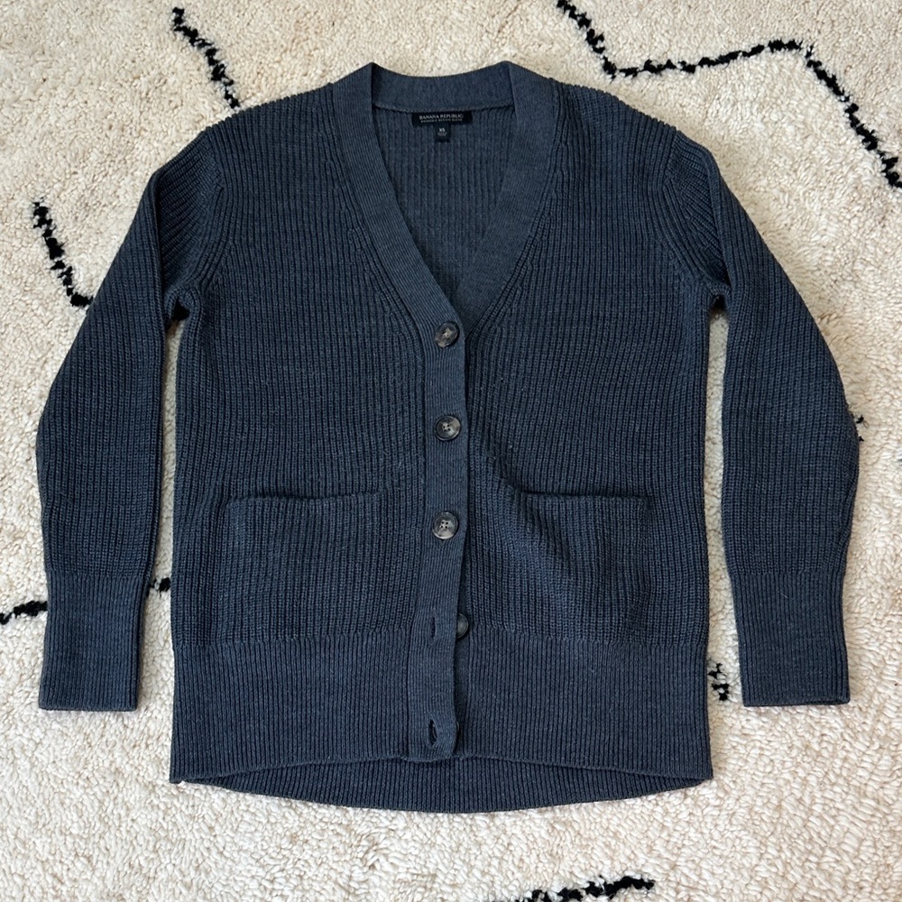Banana Republic Washable Merino Blend Cardigan Sweater